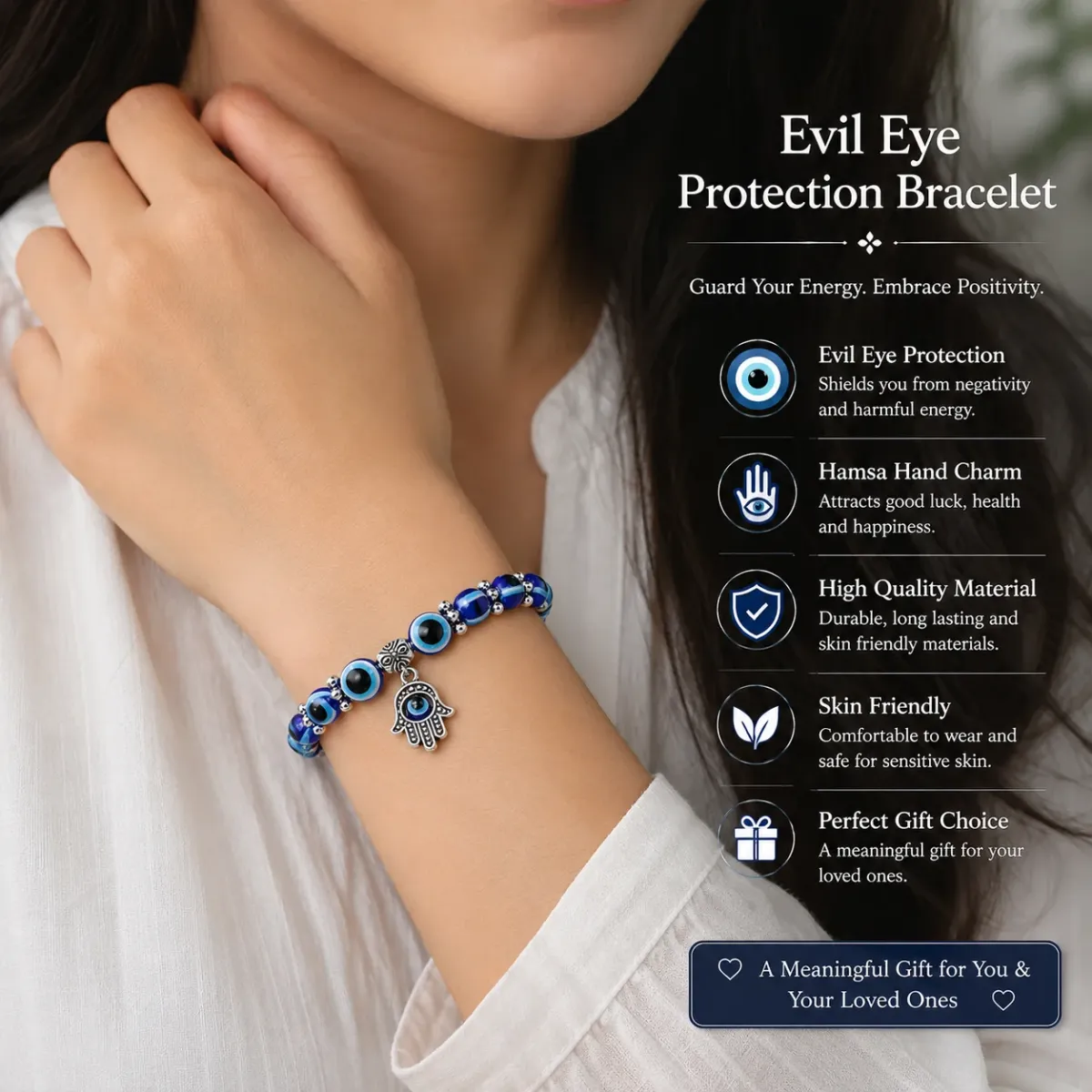 Evil Eye Protection Bracelet for Women & Me - image 4